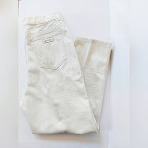 White Denim Vintage 80s Gitano Ultra High Waist Jeans "18 Regular" 1980s‎